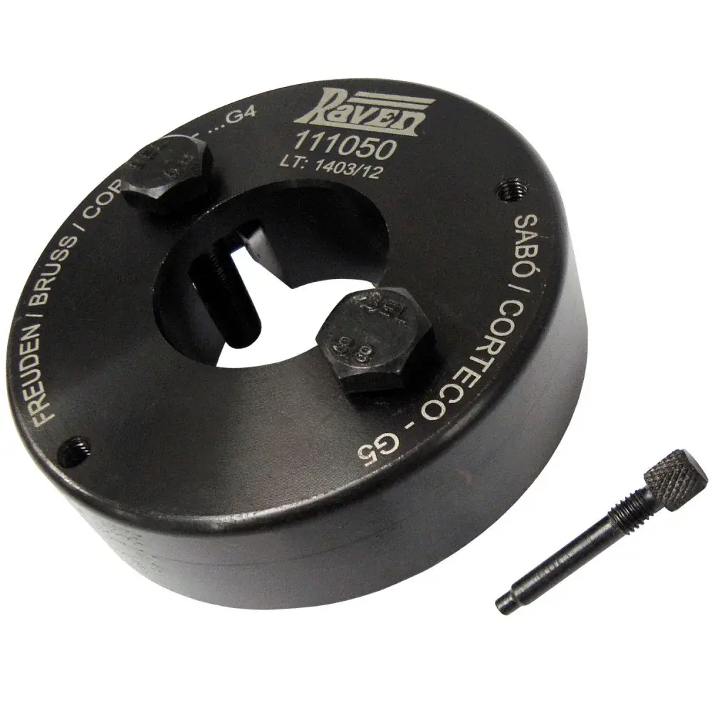Ferramenta p/ posicionar e instalar roda fônica vw 111050 Raven — fotografia de referência