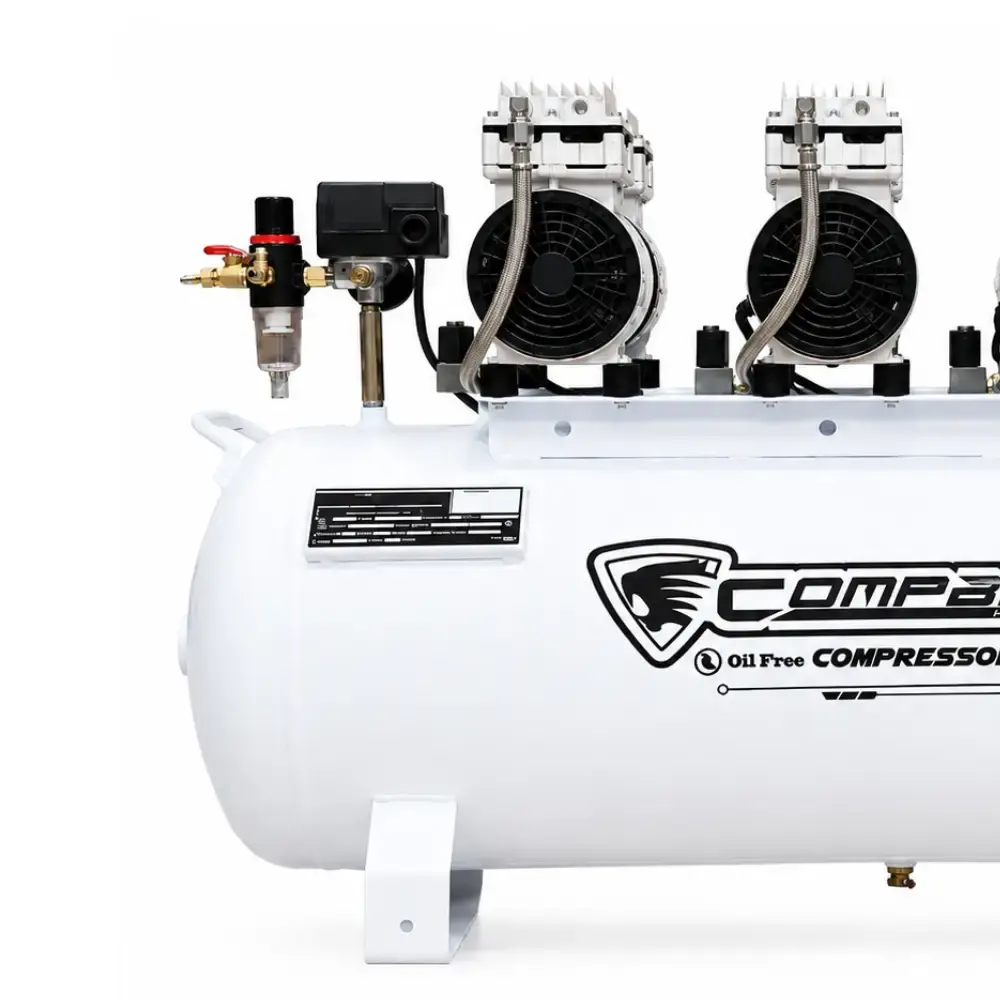 Compressor de ar 13 pés 4HP 100 litros smart control isento de óleo 220V Compbrasil 220 V — fotografia 4