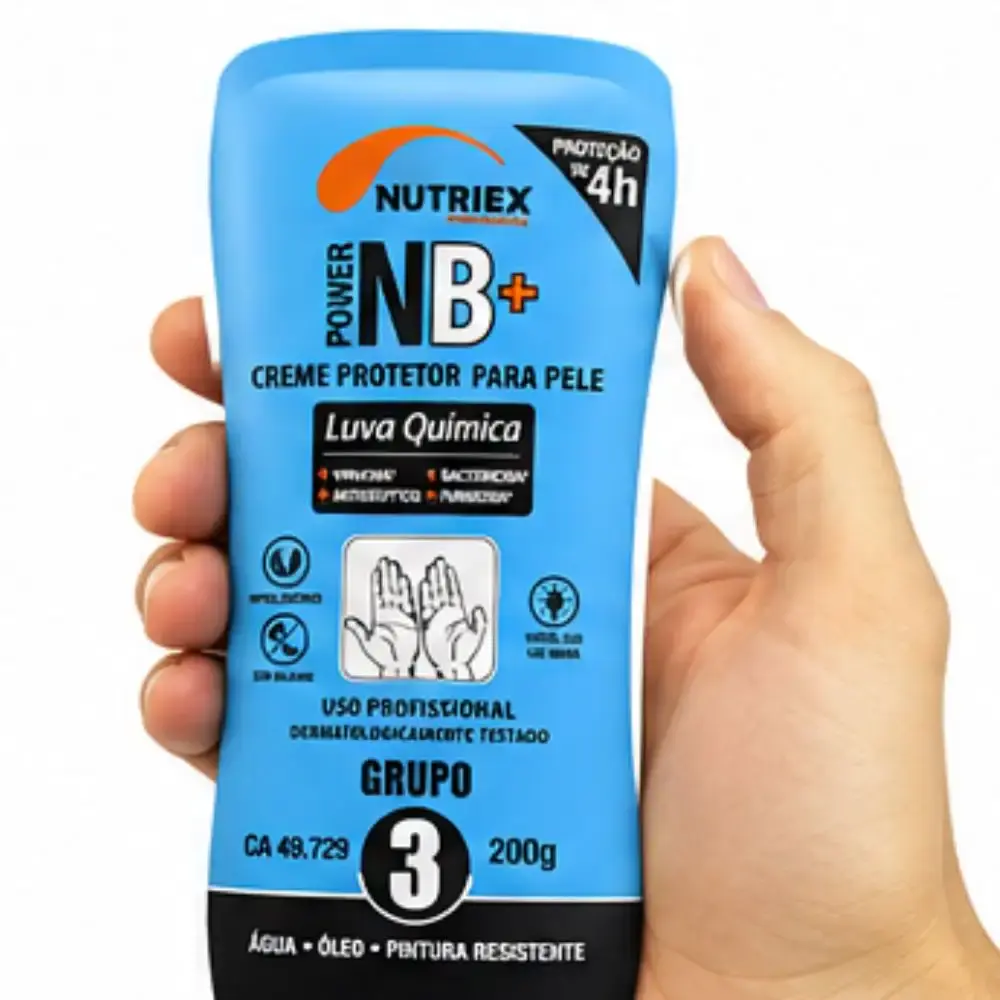 Luva química NB grupo 3 antisséptico CA 49729 Nutriex — fotografia 5