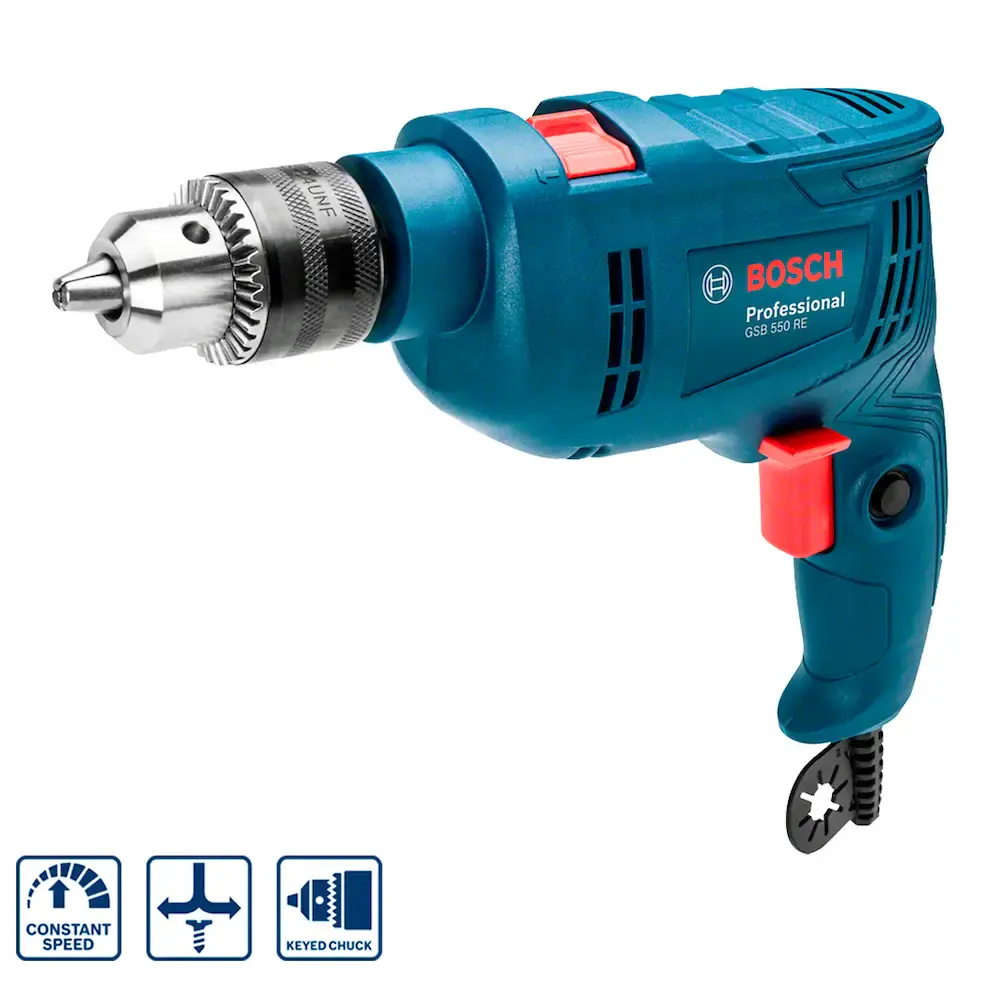 Furadeira de impacto Bosch GSB 550 RE 550W 220V — fotografia 2