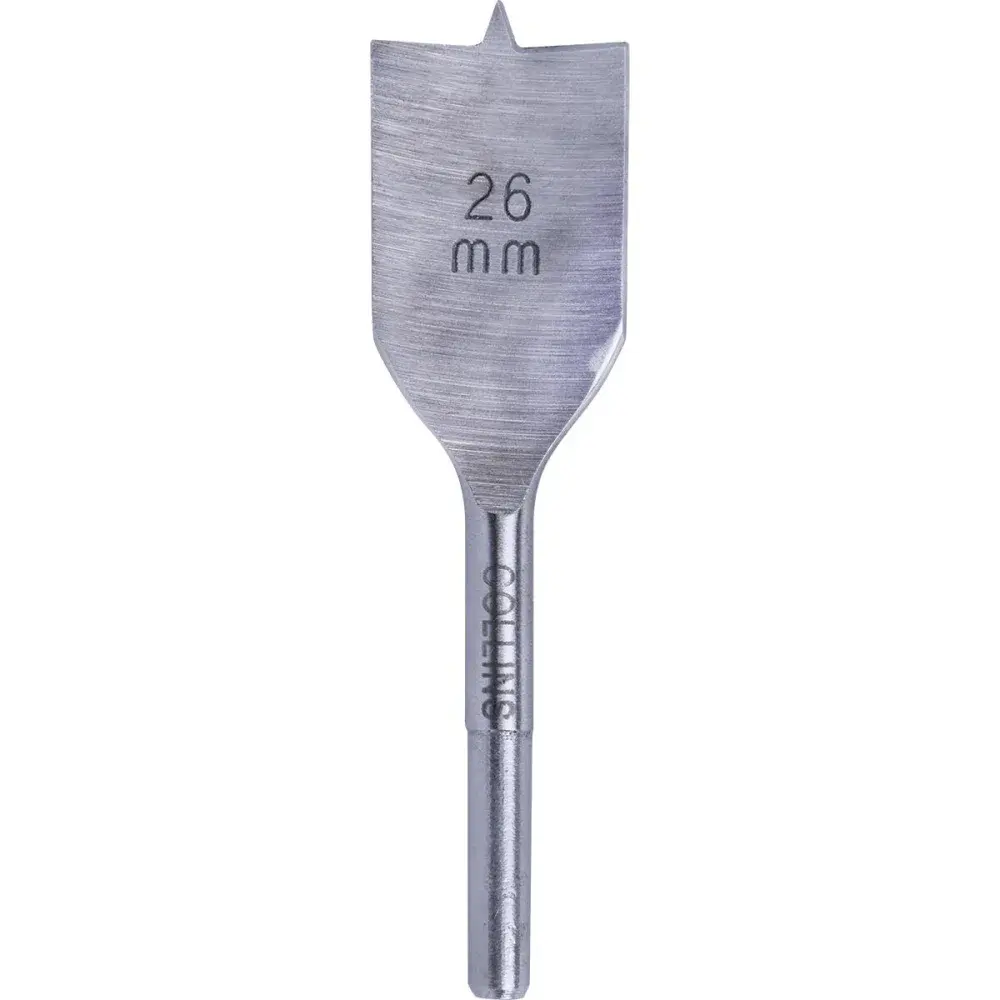 Broca chata para dobradiça 26MM x 4” Collins — fotografia de referência