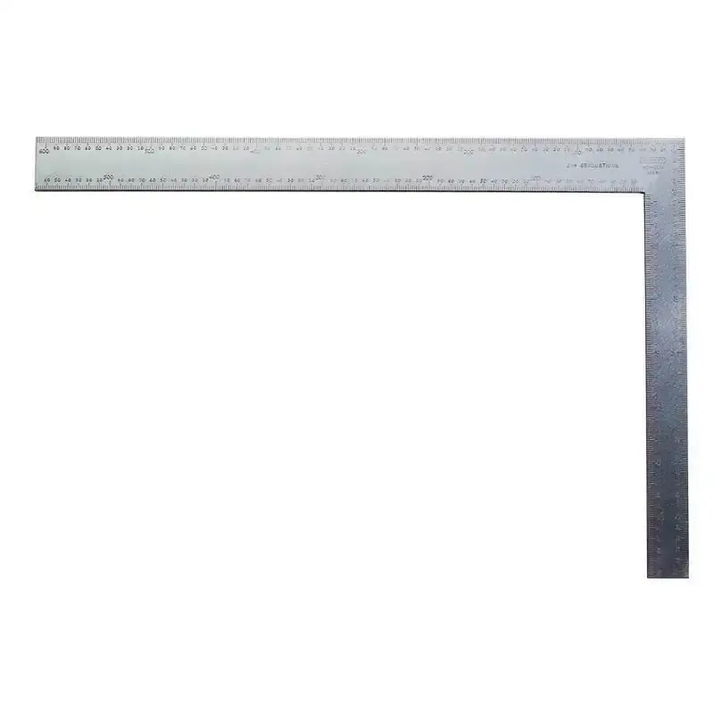 Esquadro de aço para carpinteiro Stanley — fotografia de referência