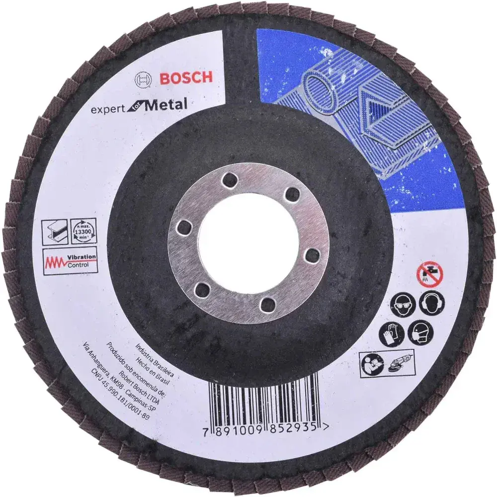 Lixa disco flap expert for metal 115MM G40 Bosch — fotografia 5