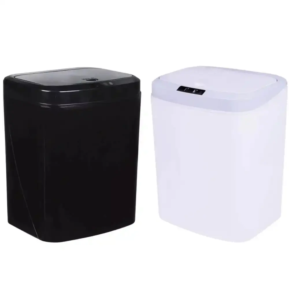 Lixeira automática sensor de aproximação 16 litros com USB Kala Branco — fotografia de referência