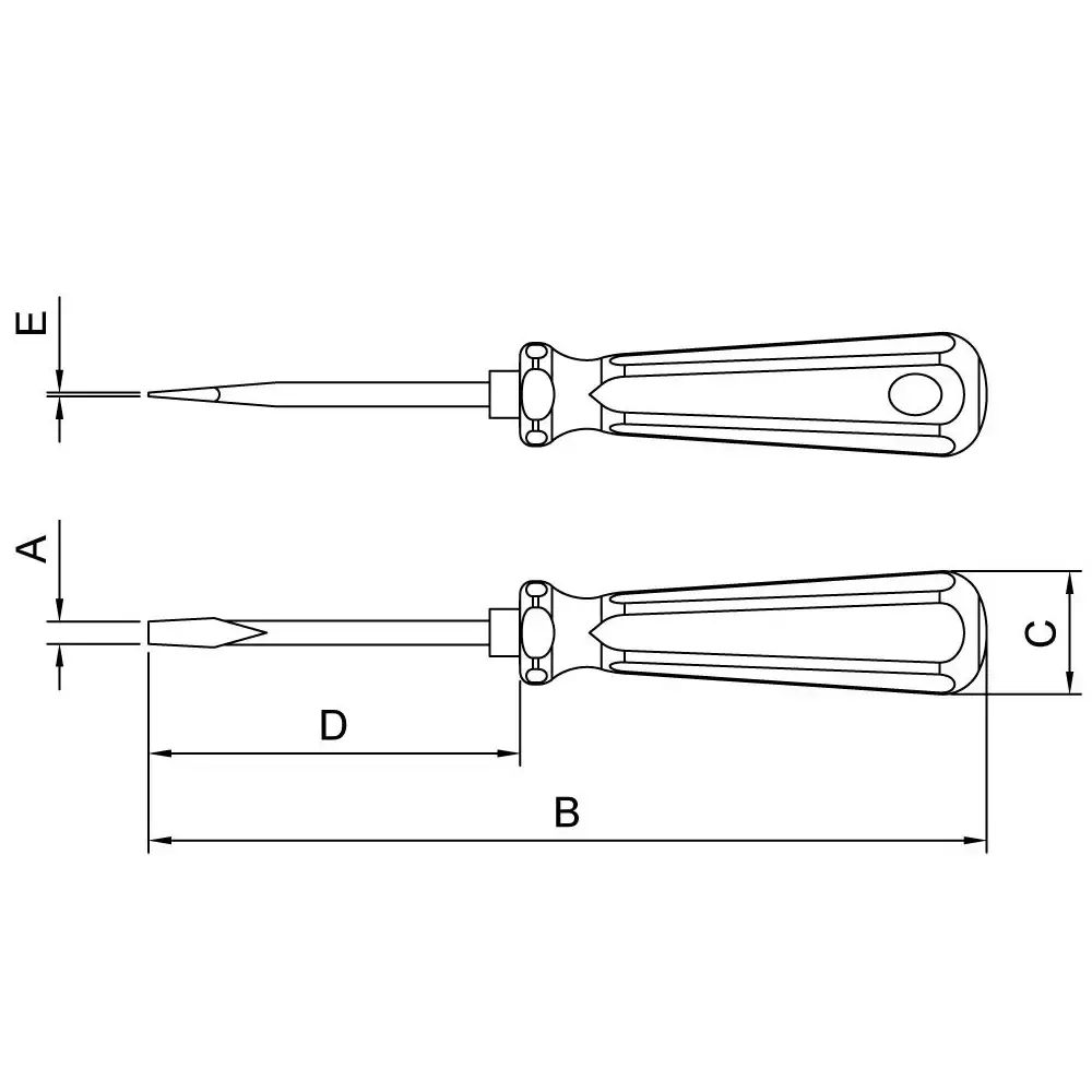 Chave de fenda 1/8" x 4 ponta chata 3X100MM 44110/011 Tramontina — fotografia 5