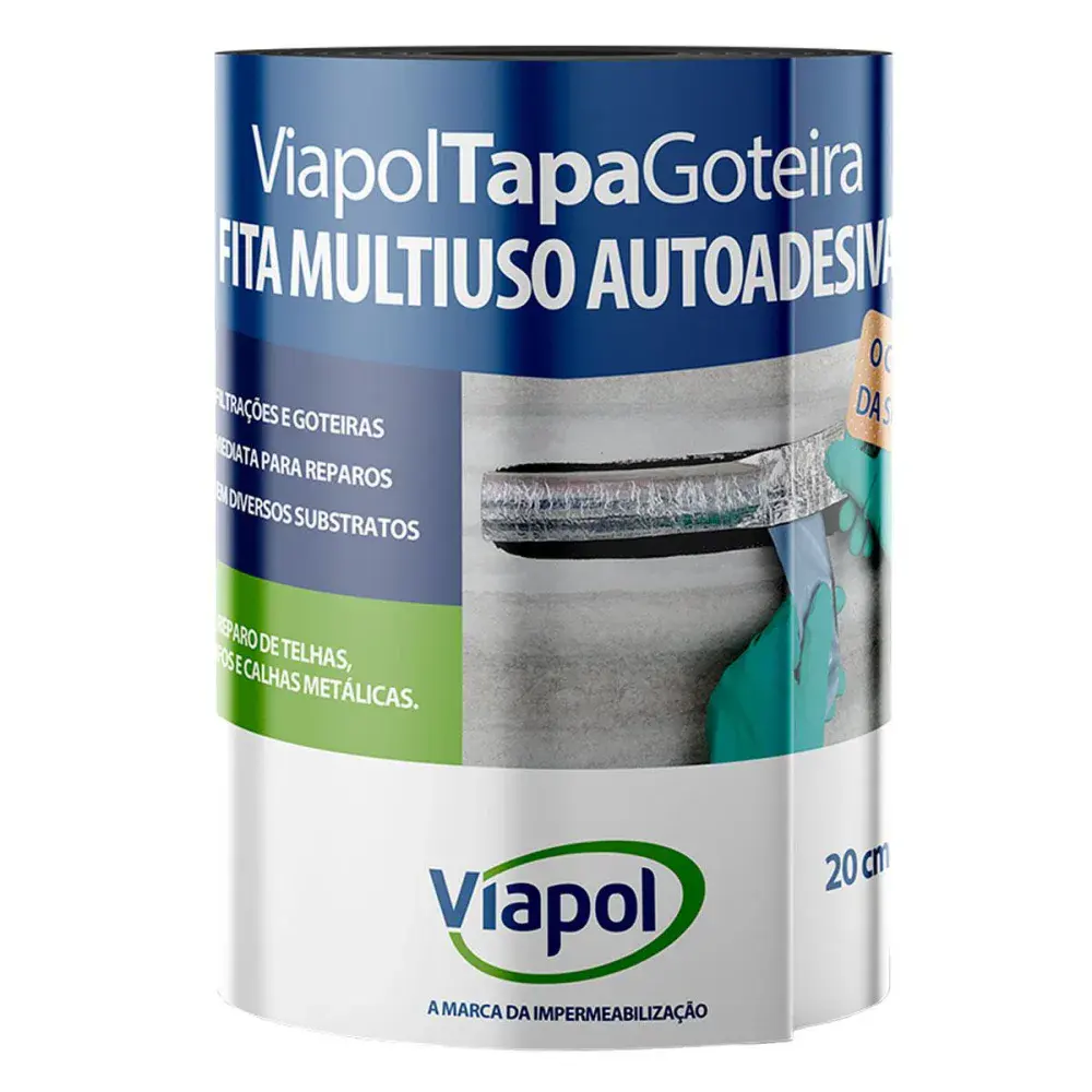 Viaflex fita autoadesiva tapa goteiras 20CM Viapol