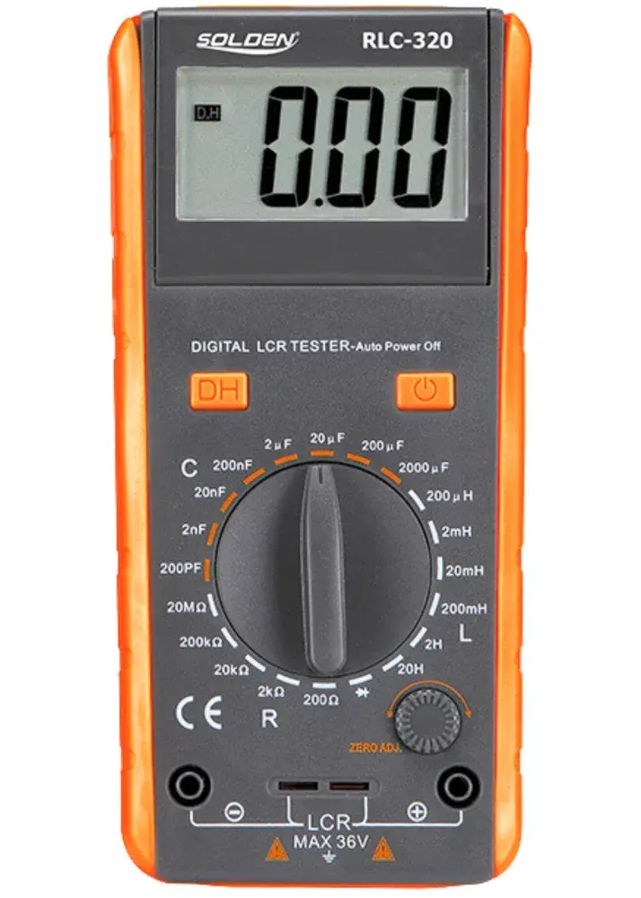 Capacímetro digital RLC-320 2000 a 20000 uf Solden — fotografia de referência