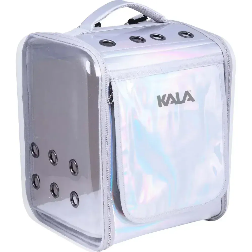 Mochila de transporte para pet com janelas lateral e frontal da Kala — fotografia 5