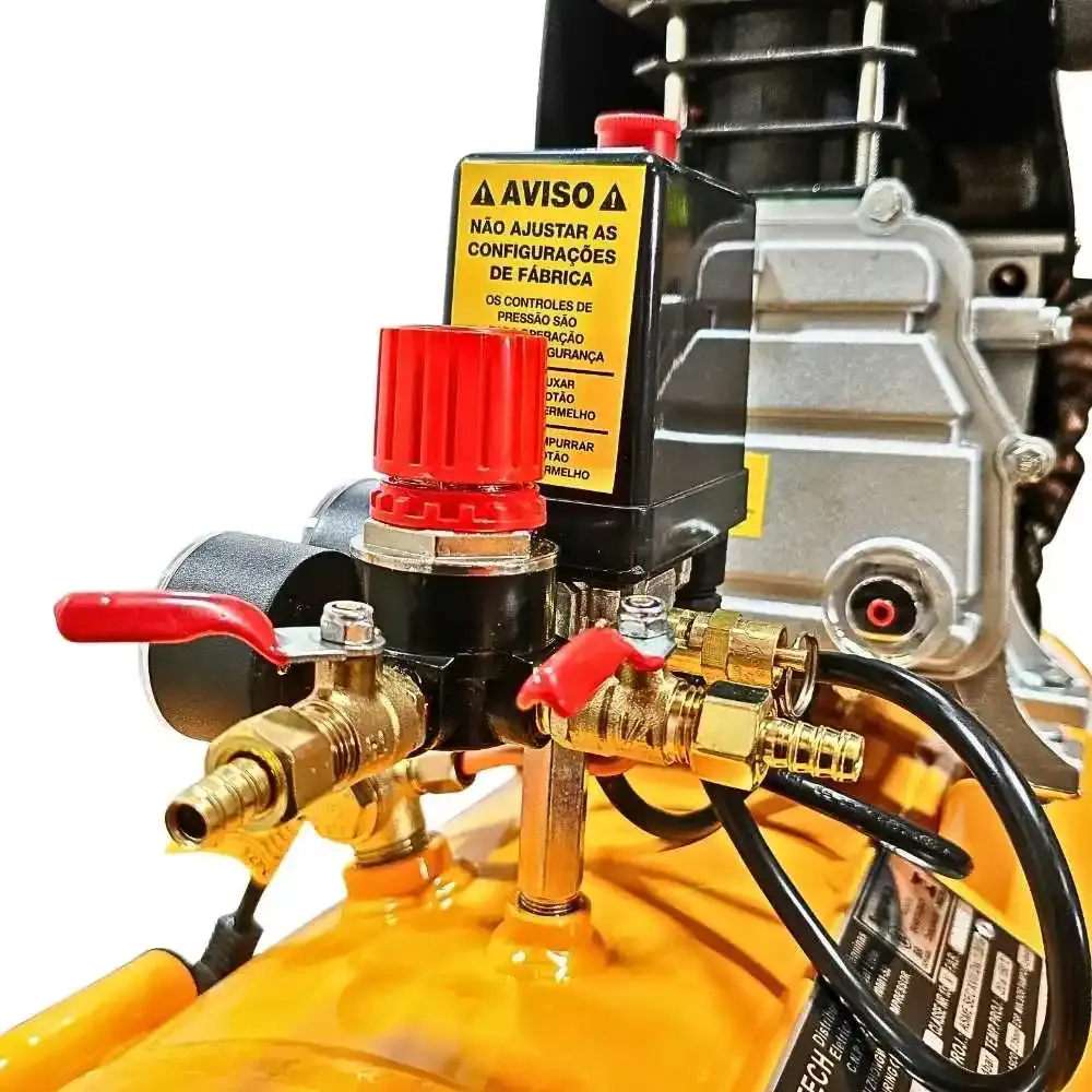 Compressor portátil lub 8,6 pés 2HP 50L com kit 5 peças evald tractor Compbrasil 110 V — fotografia 8