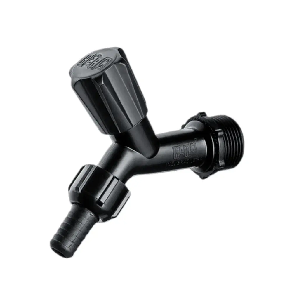 Torneira para jardim com bico para mangueira preto 1/2 Herc