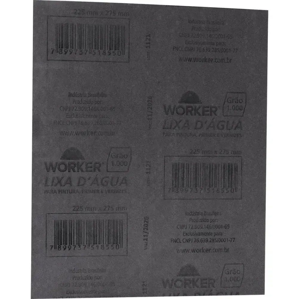 Lixa dágua GR1000 225MMX275MM Worker — fotografia 8