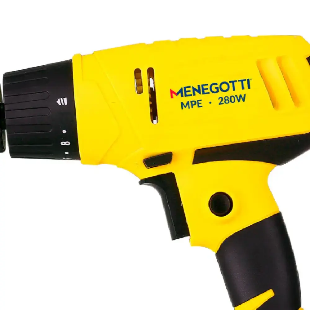 Parafusadeira elétrica 3/8 POL 280W 750 RPM MPE Menegotti 220 V — fotografia 9