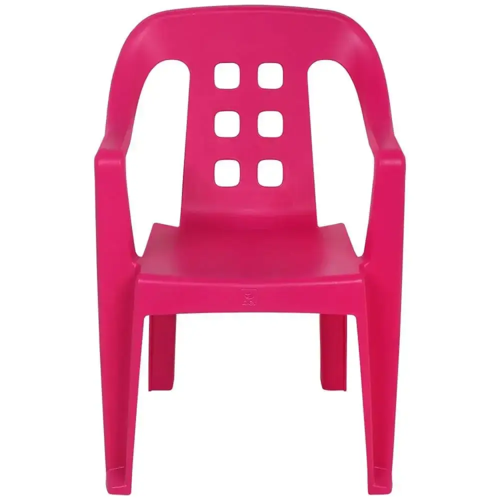 Cadeira de plástico play infantil 40KG BEL Rosa Belfix — fotografia 7