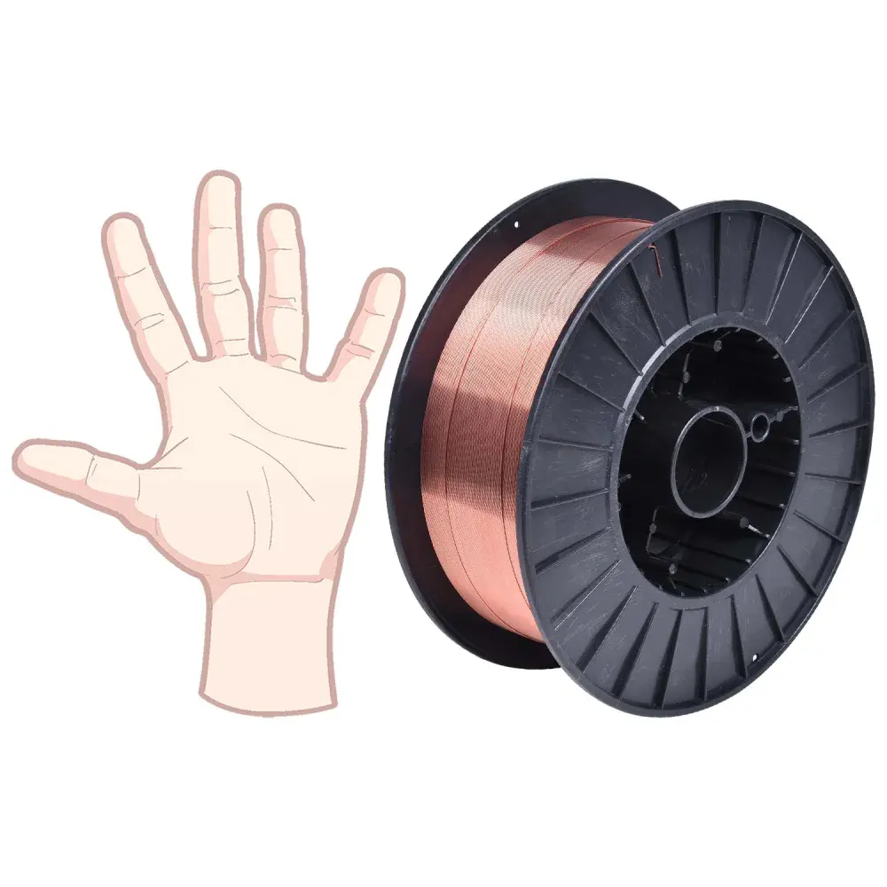Arame de solda mig com gás 0,6MM 5KG V8 brasil — fotografia 5