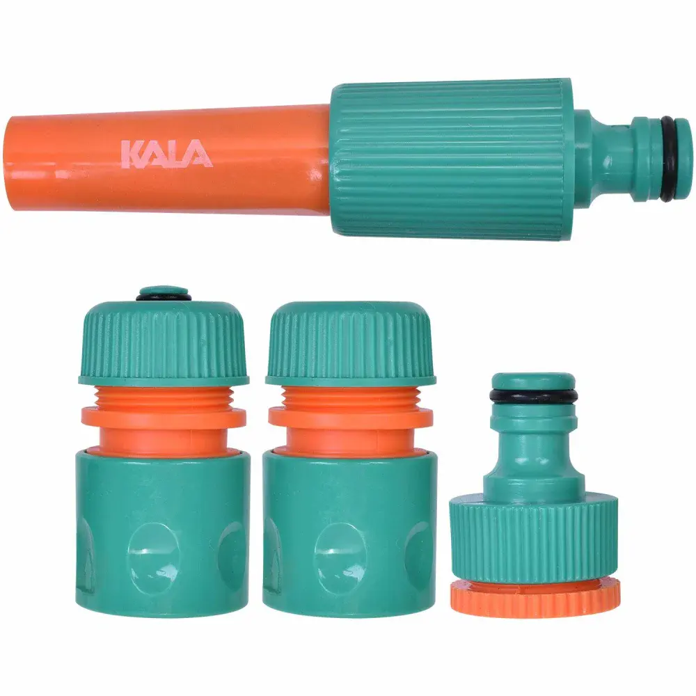 Kit de esguicho e conexões para mangueira com 4 peç Kala