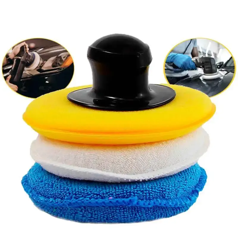 Kit automotivo de polimento 4 peças 3 em 1 com suporte CAR-03 Western — fotografia de referência