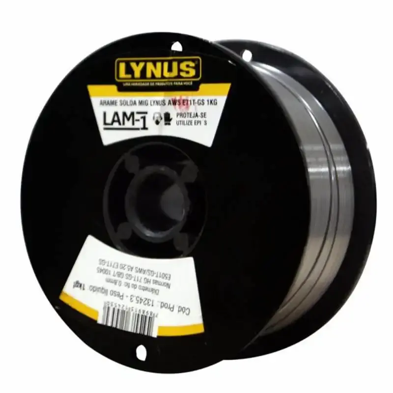 Arame para solda MIG 0.8 MM rolo 1.0 KG LAM-1 Lynus — fotografia 2