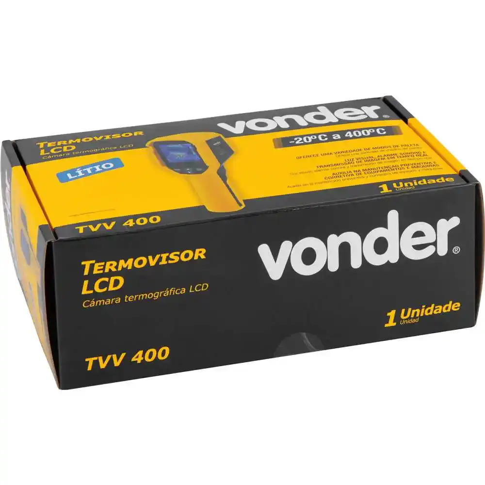 Câmera termovisora -20°C a 400°C LCD TVV-400 Vonder — fotografia 10