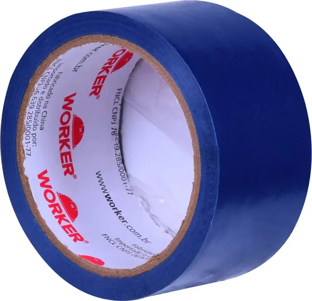 Fita adesiva para demarcação 48MMX15M azul Worker — fotografia 6