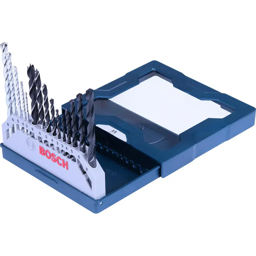Jogo de brocas mini x-line com 15 peç 3-8MM Bosch — fotografia 2