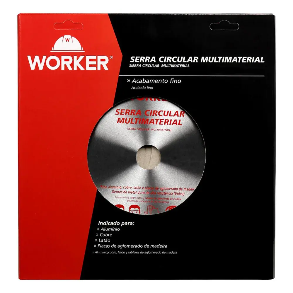 Disco de serra multimaterial 12 96 dentes 30MM Worker — fotografia 3