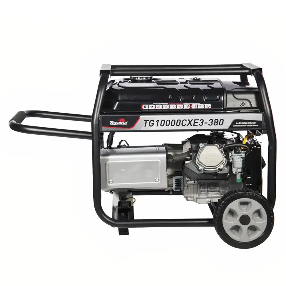 Gerador de energia à gasolina 11.25 KVA com AVR trifásico TG10000CXE3-380 Toyama — fotografia 4