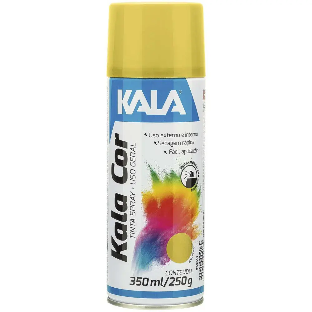 Tinta spray uso geral dourado 350ML Kala — fotografia de referência