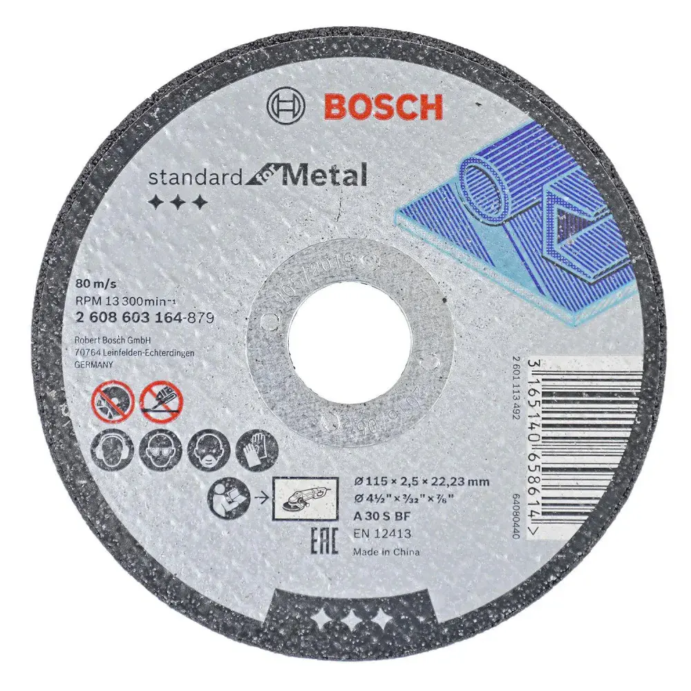 Disco abrasivo de corte e desbaste 4.1/2,5MM grão 30 Bosch — fotografia 6