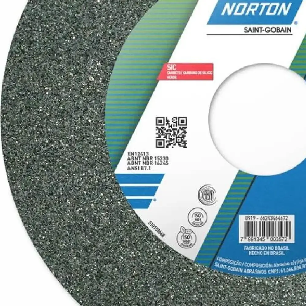 Rebolo de Widea 152,4 mm Grão 80 NORTON — fotografia 4