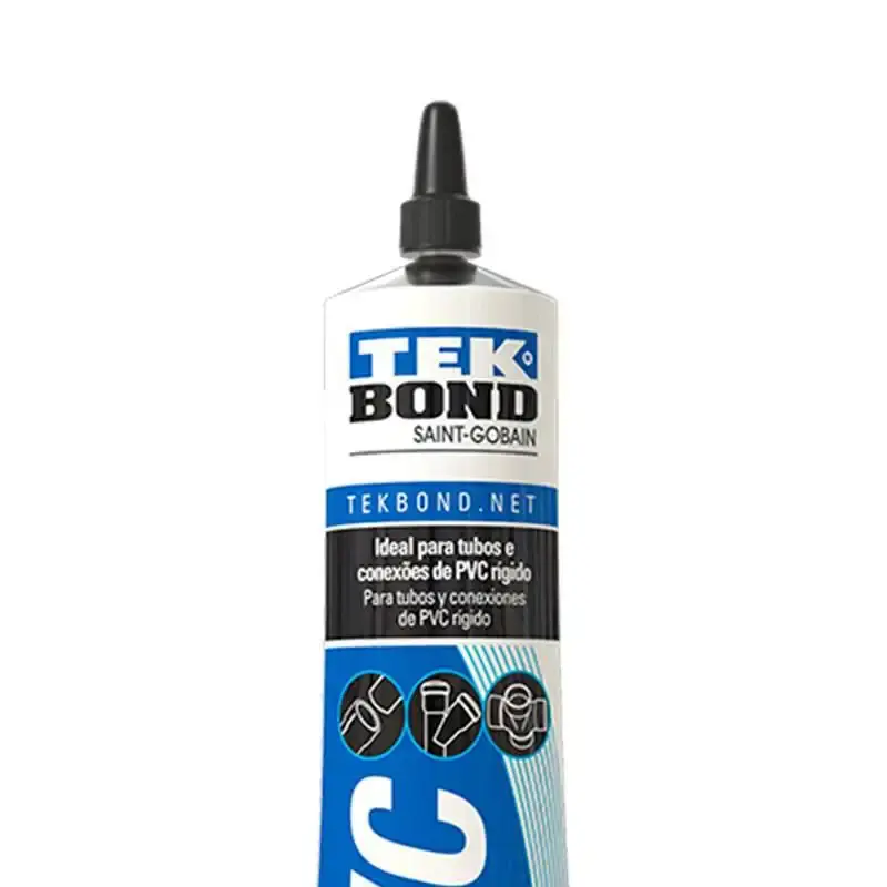 Kit 5 colas adesivo para PVC bisnaga 75 GR incolor Tekbond — fotografia 3