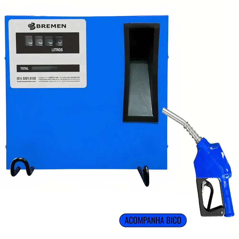 Kit bomba para Óleo Diesel Elétrica 60 Litros 230 v 9341 com Bico de Abastecimento 9266 BREMEN — fotografia de referência