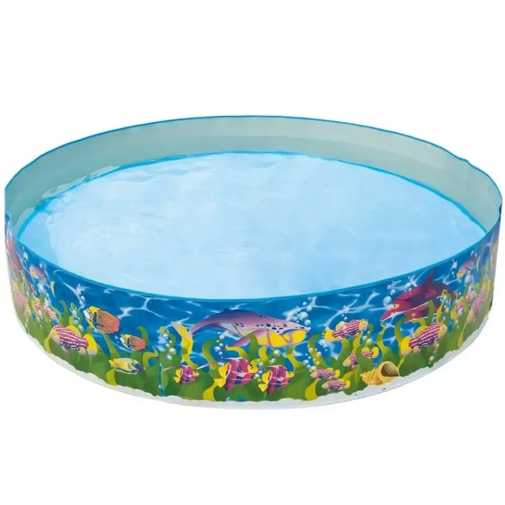 Piscina 1000 Litros 183 x 183 cm Semirrígida Infantil Vida Marinha BEL Belfix