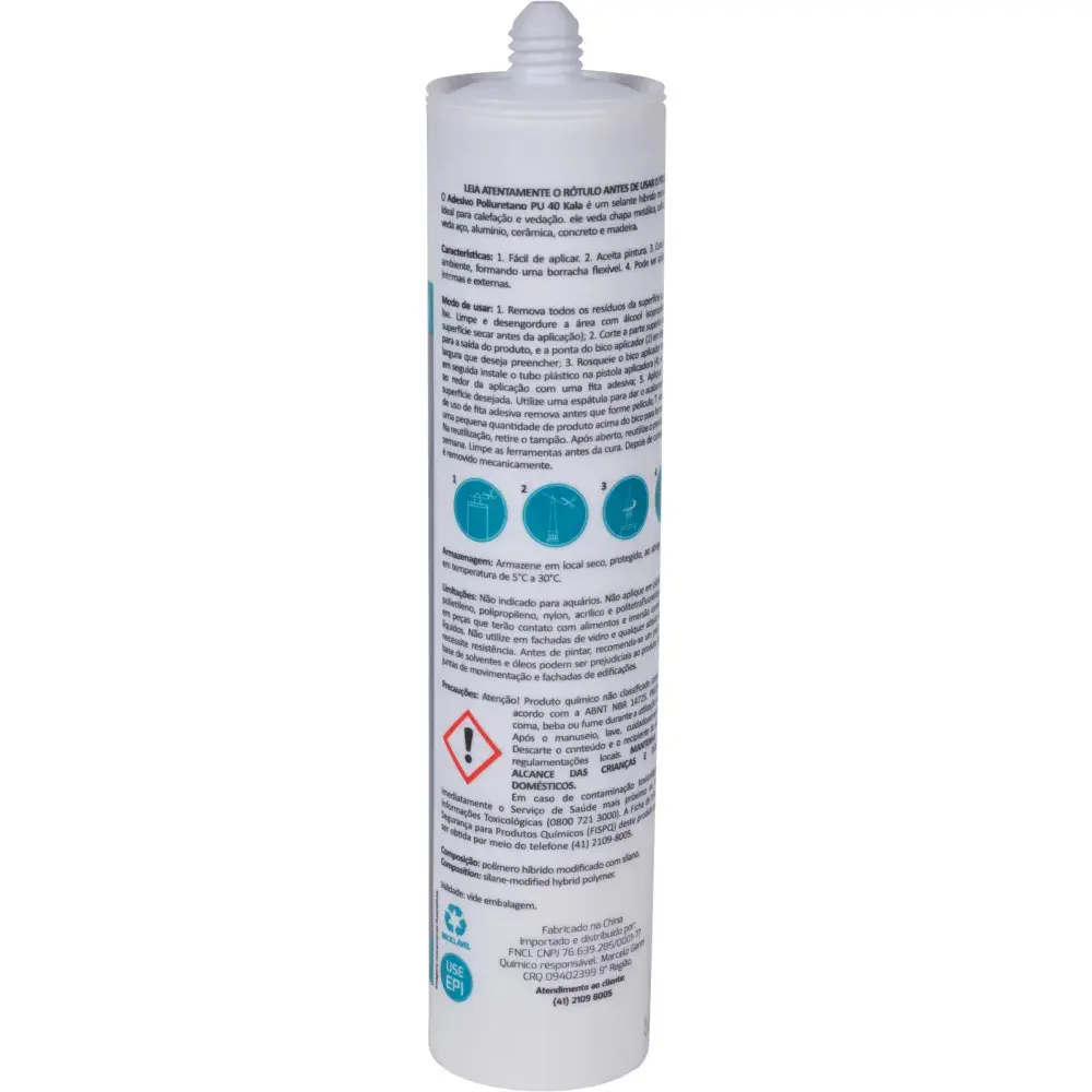 Adesivo poliuretano PU40 360G cinza da Kala — fotografia 6