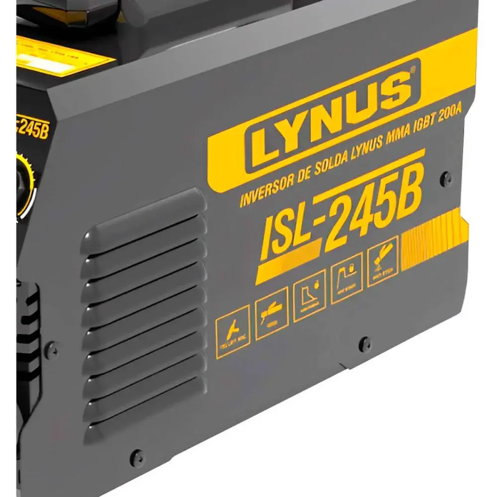 Inversor de solda mma igbt 200A ISL-245B serralheiro Lynus — fotografia 3