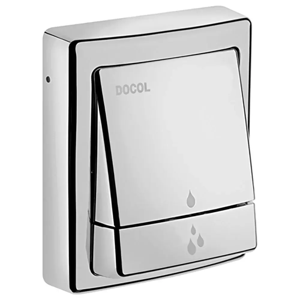 Acabamento para válvula de descarga square salvágua cromada Docol