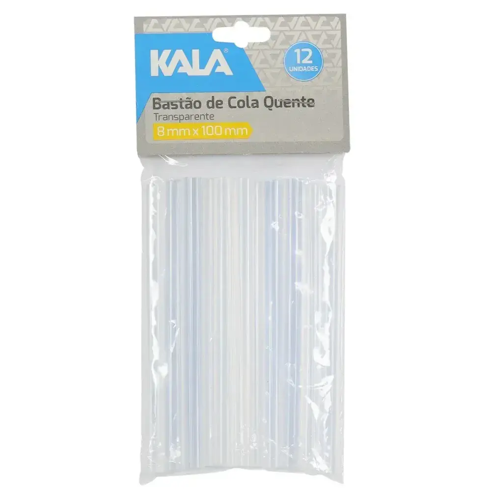 Cola quente bastão 8 x 100MM 12 unidades transparente Kala — fotografia 8