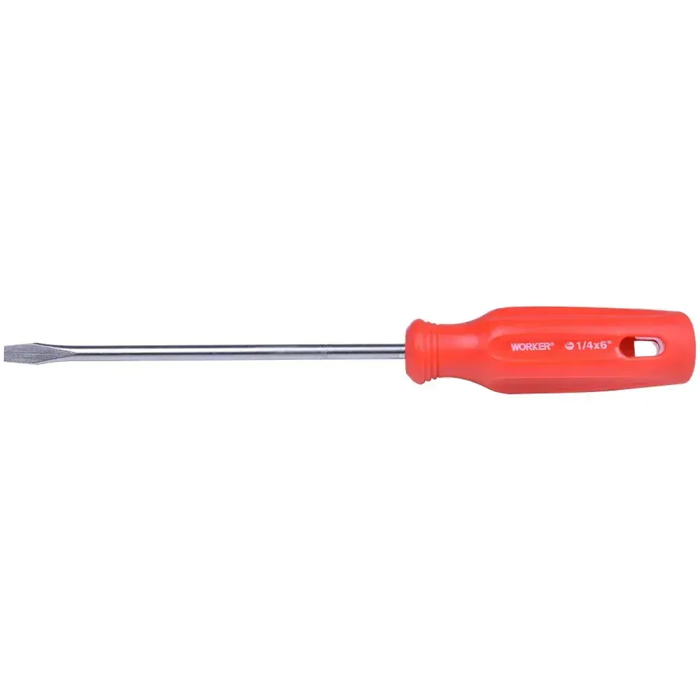 Chave de fenda simples 1/4″ x 6″ Worker — fotografia 9