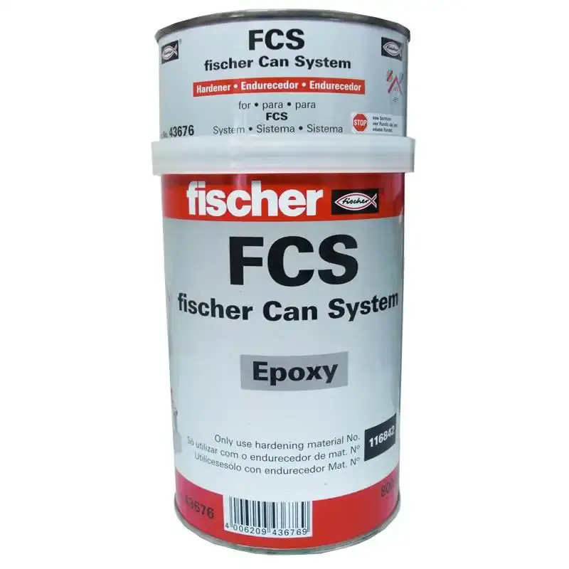 Cola compound 800GR epoxy FCS bicomponente Fischer — fotografia de referência