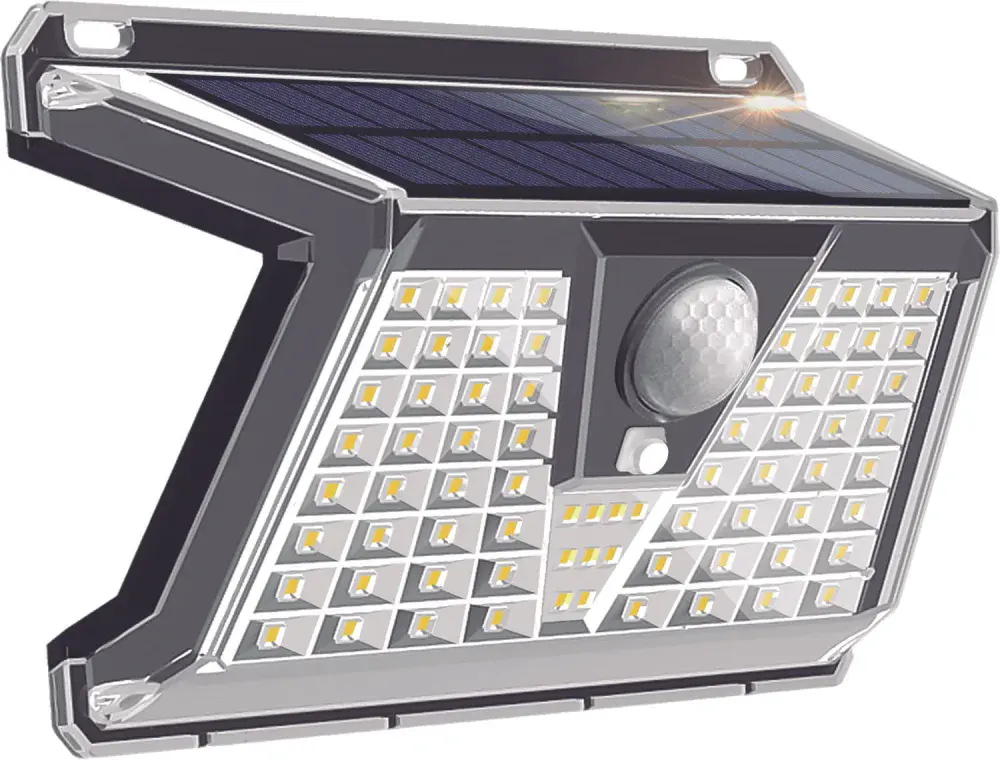 Luminária solar parede 73 leds Liege — fotografia de referência