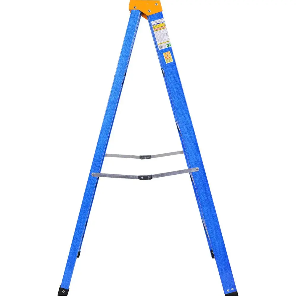 Escada de fibra doméstica 1,50M 5 degraus Worker — fotografia 3