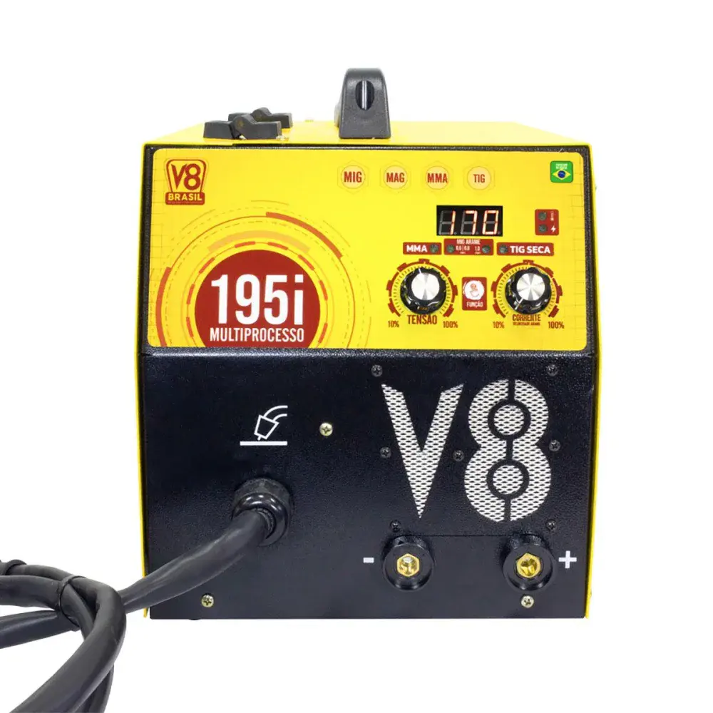 Máquina de solda multiprocesso 195I com tocha 220V V8 brasil — fotografia 3