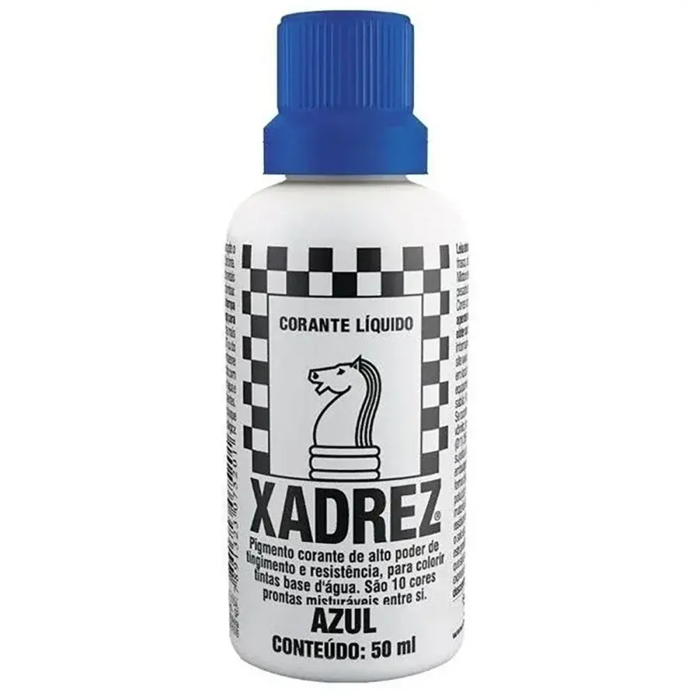 Corante líquido azul 12 peç rez corante Xadrez Corante