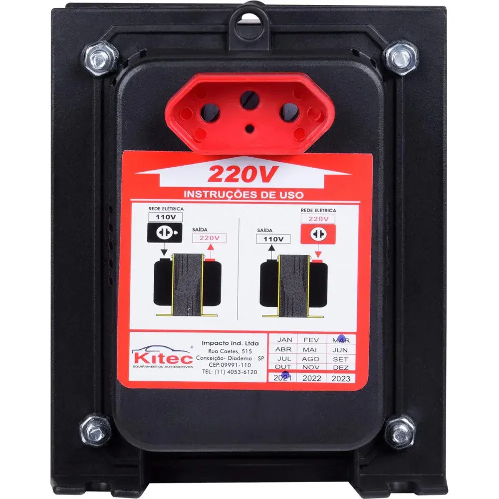 Autotransformador tripolar 1.500VA 1050W bivolt Kitec — fotografia 8