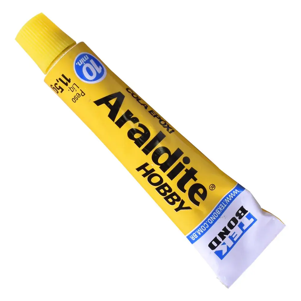 Adesivo hobby Araldite 23G com super cola 2G tekbond — fotografia 3
