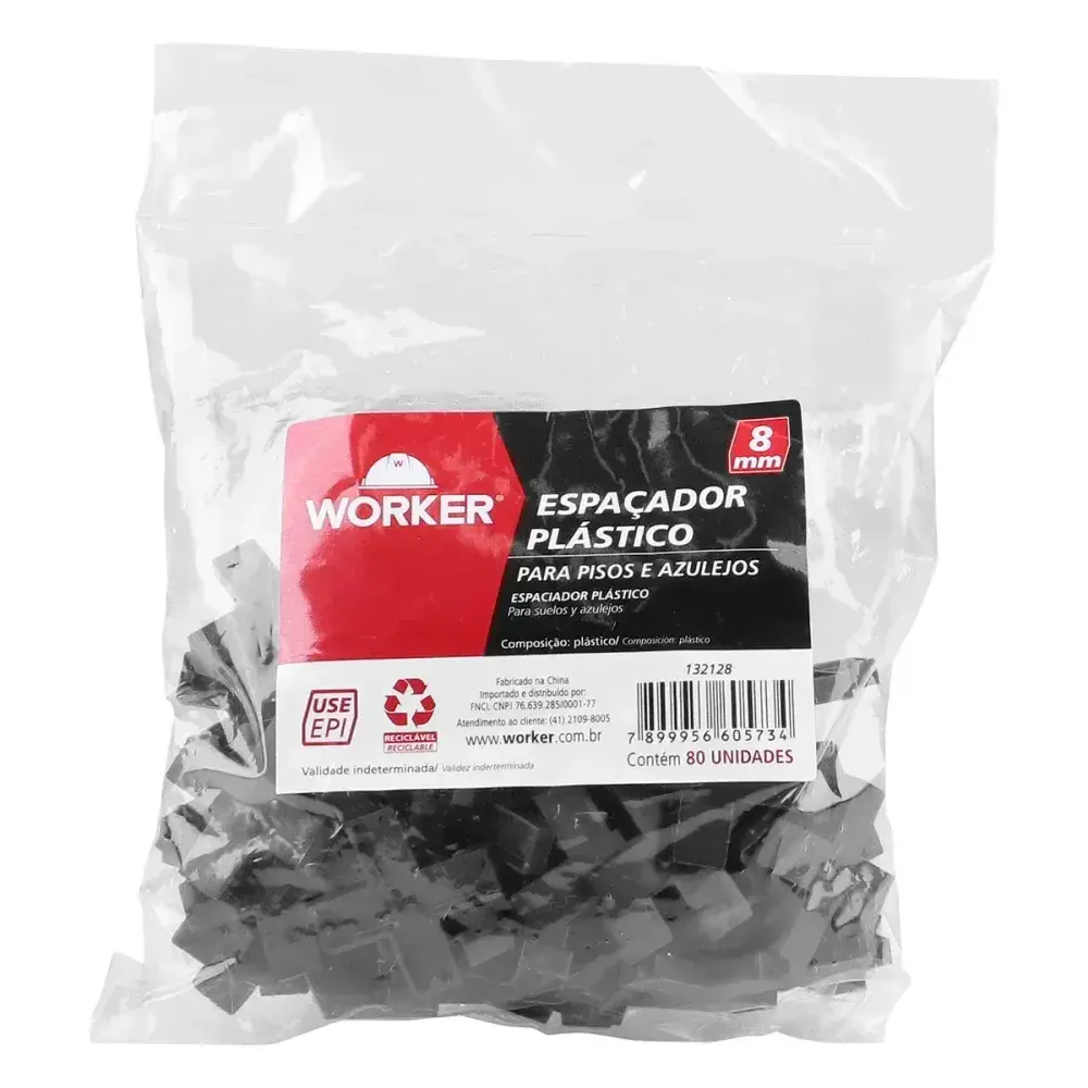 Espaçador azulejo 8MM 80 peç Worker — fotografia 6