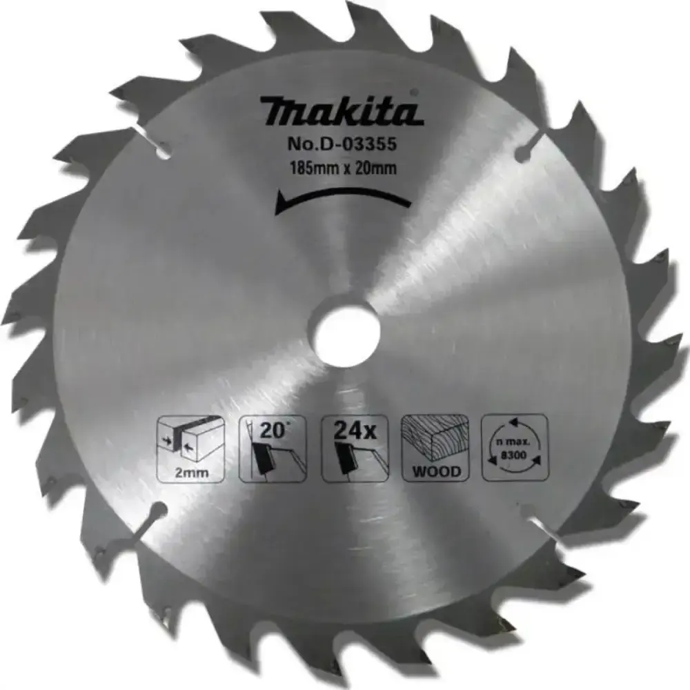 Serra circular de widea 7.1/4 POL x 24 dentes D-03355 Makita — fotografia de referência