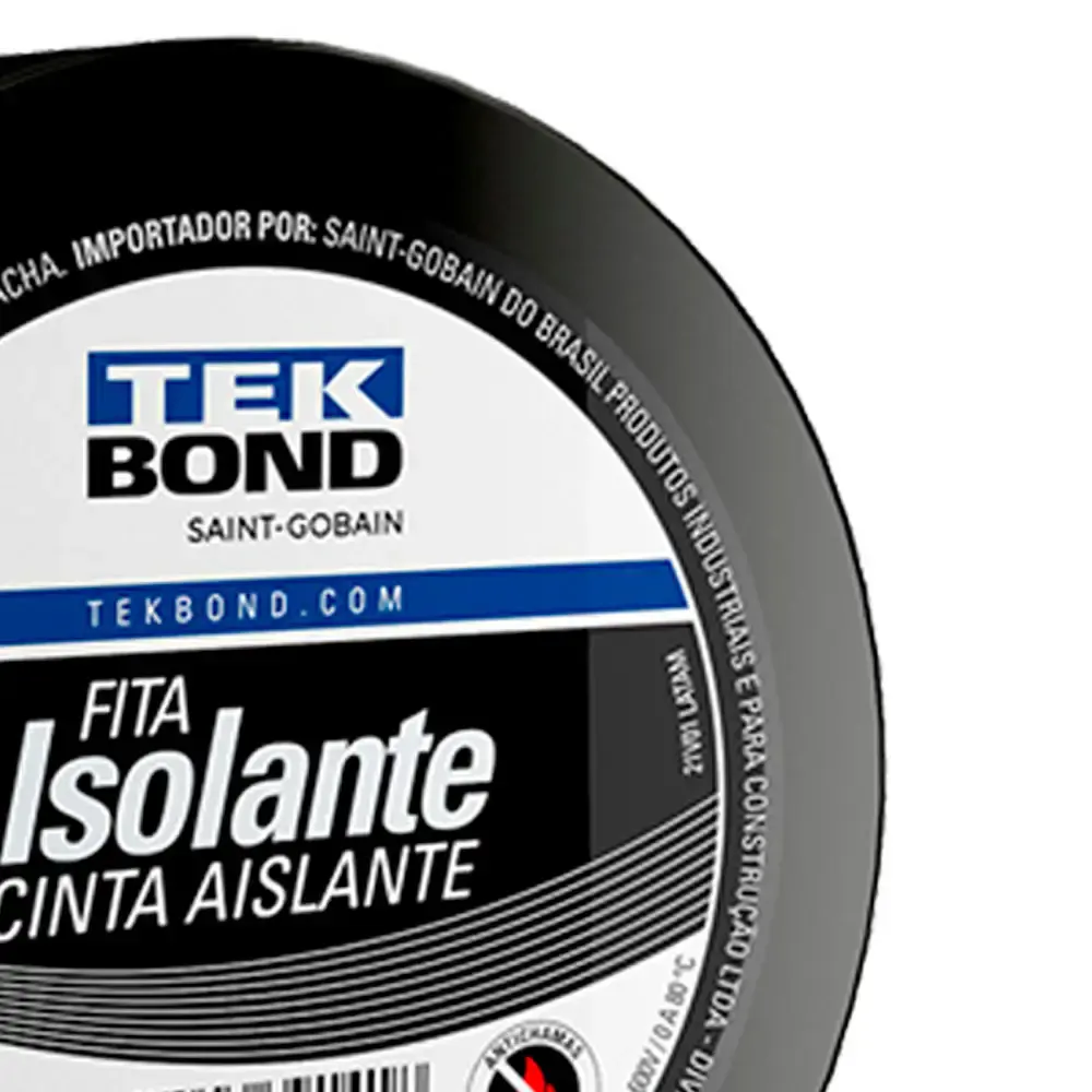 Fita Isolante 19mm x 20m x 0.13mm 21131001920 TEKBOND — fotografia 2