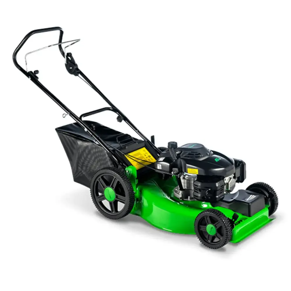 Cortador de grama gasolina 6.5 HP 4T recolhedor roda alta LF-55C Trapp — fotografia de referência