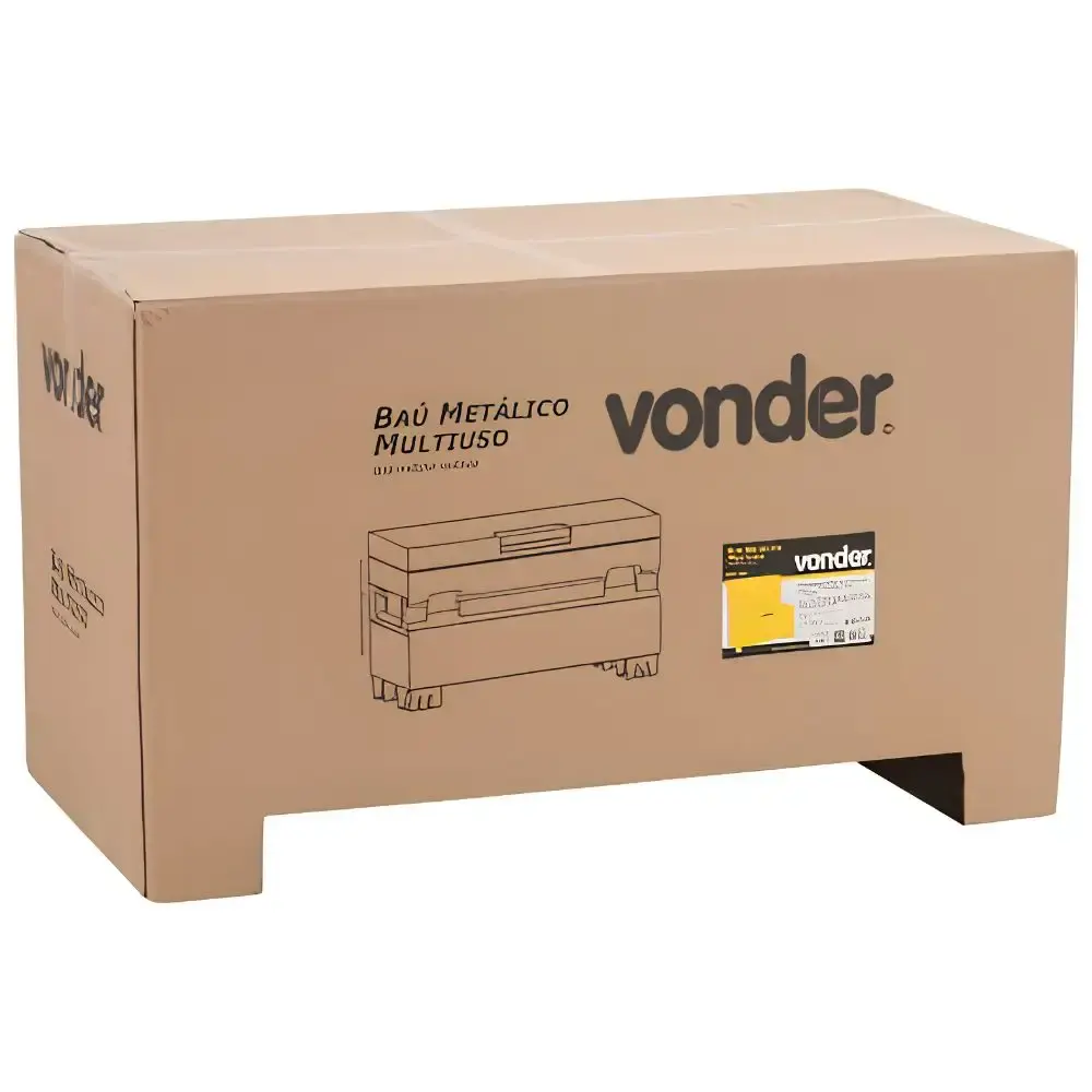 Baú metálico multiuso BMV 480 Vonder — fotografia 8