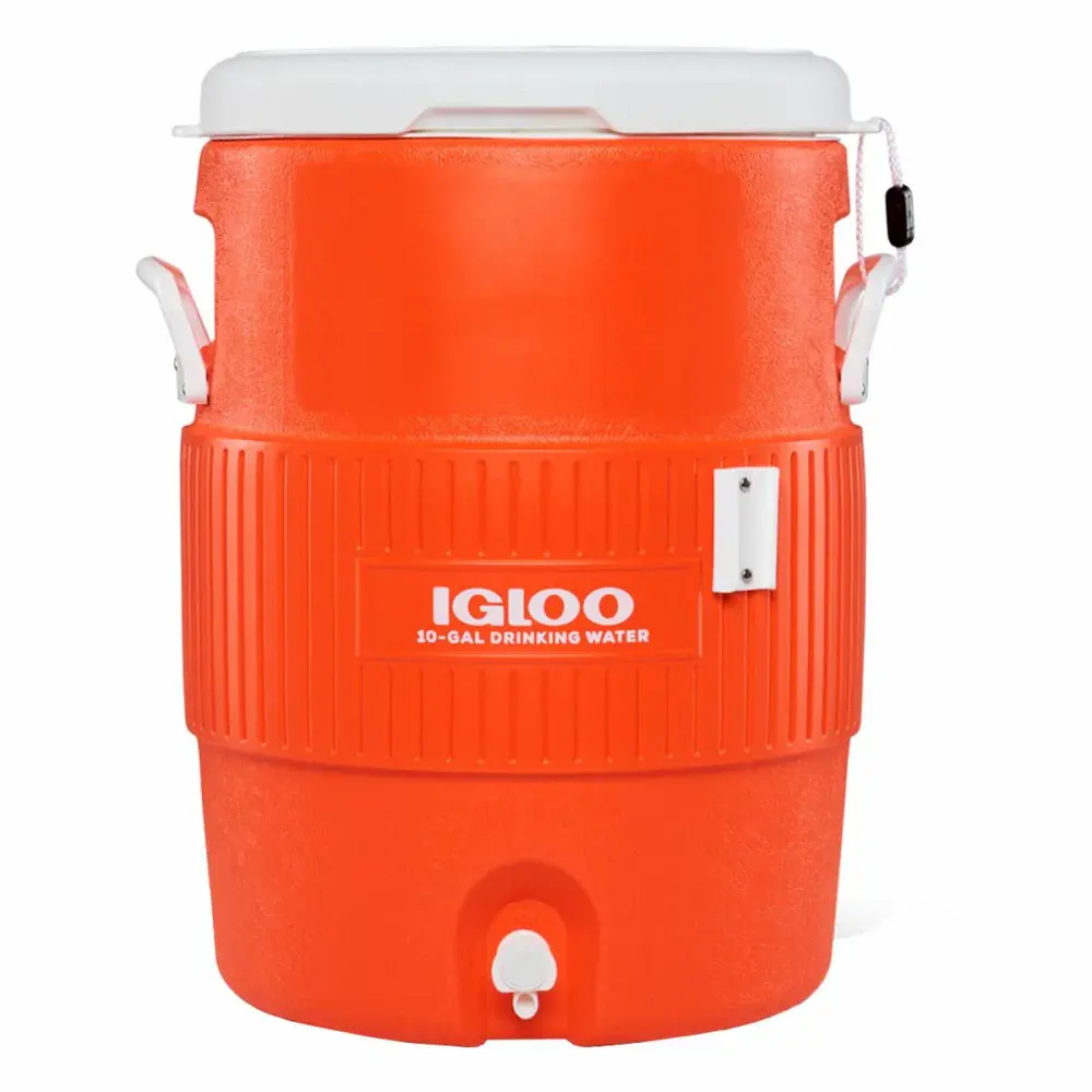 Galão térmico top seat laranja 37,9L Igloo — fotografia de referência